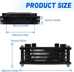 USED - Engine Oil Cooler with Lines for ODES 400cc ATV