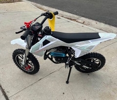 58cc Kids Dirt Bike SYXMOTO Gas Powered Mini Bike, 4 Stroke Off-Road Mini Bikes, Trail Bike with Speeds up to 21.75 MPH, Weight Support Up to 143 LBS - Available for PICK UP