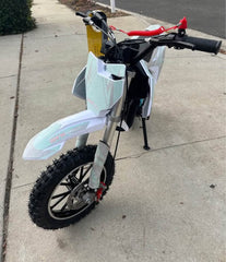 58cc Kids Dirt Bike SYXMOTO Gas Powered Mini Bike, 4 Stroke Off-Road Mini Bikes, Trail Bike with Speeds up to 21.75 MPH, Weight Support Up to 143 LBS - Available for PICK UP