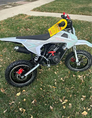 58cc Kids Dirt Bike SYXMOTO Gas Powered Mini Bike, 4 Stroke Off-Road Mini Bikes, Trail Bike with Speeds up to 21.75 MPH, Weight Support Up to 143 LBS - Available for PICK UP