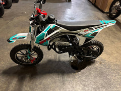 58cc Kids Dirt Bike SYXMOTO Gas Powered Mini Bike, 4 Stroke Off-Road Mini Bikes, Trail Bike with Speeds up to 21.75 MPH, Weight Support Up to 143 LBS - Available for PICK UP