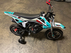 58cc Kids Dirt Bike SYXMOTO Gas Powered Mini Bike, 4 Stroke Off-Road Mini Bikes, Trail Bike with Speeds up to 21.75 MPH, Weight Support Up to 143 LBS - Available for PICK UP